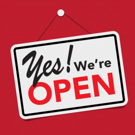 Yes! We are OPEN